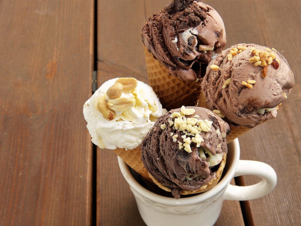 chocolate. ice-cream. summer treats. indulgent deserts. cheat days. reward yourself.